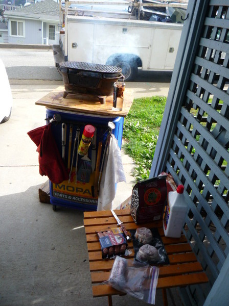 The grill is ready and the 49ers are  playing today so let's have a party!