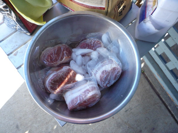 Bucket O Bacon wrapped steaks courtsey Gary aka TacoHead of Moparts.com fame.