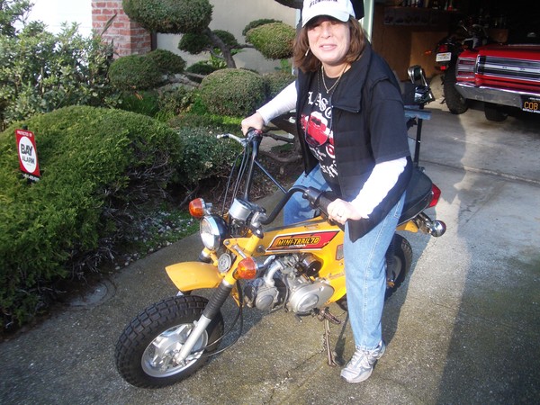 She would do a mean wheelie, if she could get it started that is.