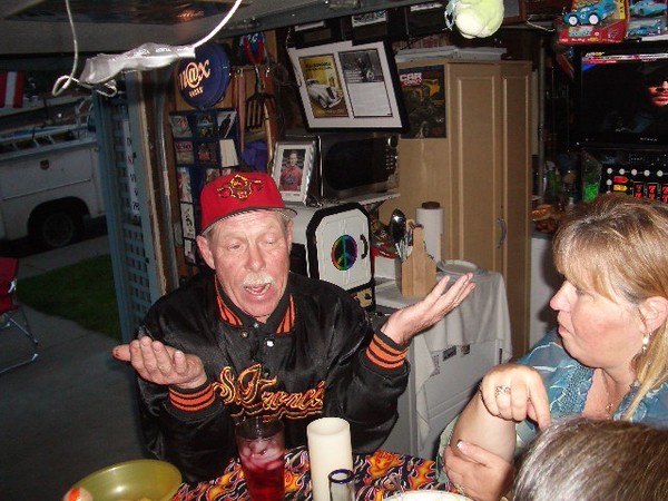 This old dude just wondered in and took a seat and proceded to get drunk on my dime.   :^P