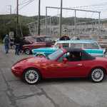 Sally and Deanna make the scene in her blown and injected  Miata.