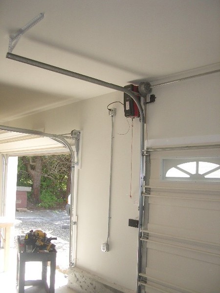 High lifted door and Liftmaster 3800 side mounted opener install.