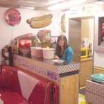 Deanna handles the ice cream duty.