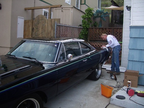 My roadrunner gets some detailing from the same guy who did it's body and paint work. Thanks Mark for coming over and getting it all back in shape.