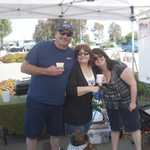 The mayor of any city he lives in Ron Rickman and his lovely wife Carol pose with Sally.