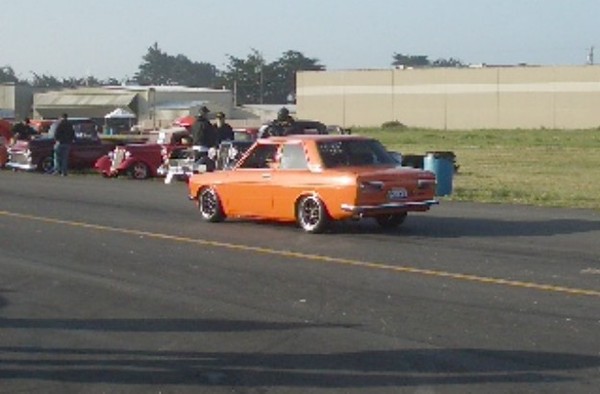 Remember those old tricked out Datsuns?? Here's one still on the road.
