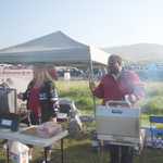 Now Mike Mitchel joins Kim in the cooking detail.