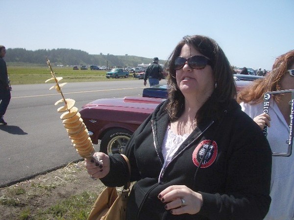 Potato chips on a stick, what next!!
