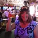 Cindy and her "HillBilly" cocktail.
