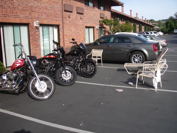 The bikers are such standup gentlemen as you can tell by their civic pride!