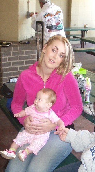 My oldest daughter Caitlin and one cute baby called Madison!
