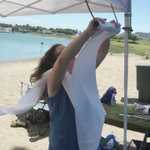 Ok so it got a mite windy, and Myra saves our paper towels!