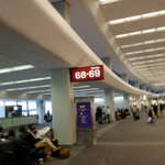 Taking off at gate 69 is a good way to start the trip.