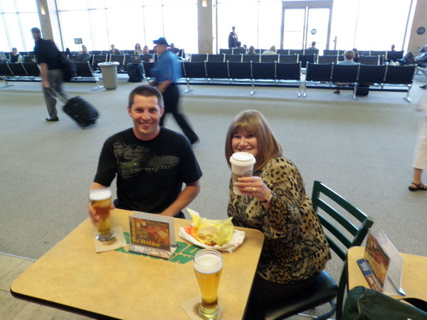 Better have another beer before we leave the airport and take on the streets of San Clemente.