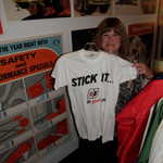 Cindy found a shirt made in "Stick It India".