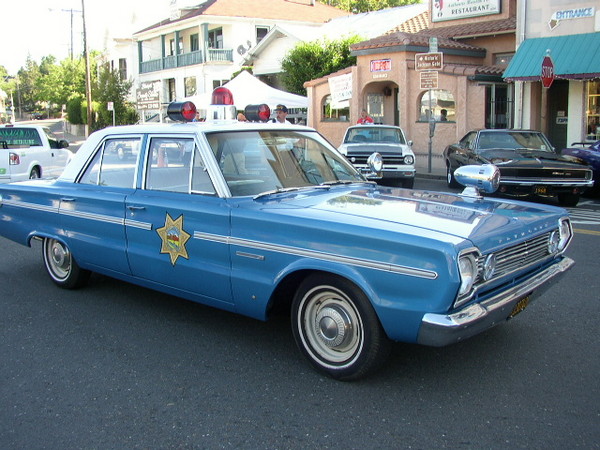 Nice old plymouth Cop car