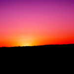 Right as the sun was setting we hit the freeway home.
