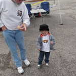 Carl and his grandson inspect the show for lowriders!