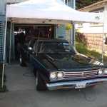 Got the roadrunner all shined up for the drive tonight.