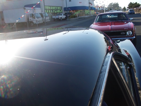 Kim follows us as we take the El Camino all the way from South San Francisco, to San Mateo, Ca.  No freeways for us!!