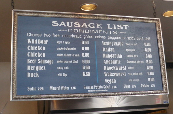 Next door to the Toranado bar is a cool little susuage shop. The cooking kind of sausage of course!