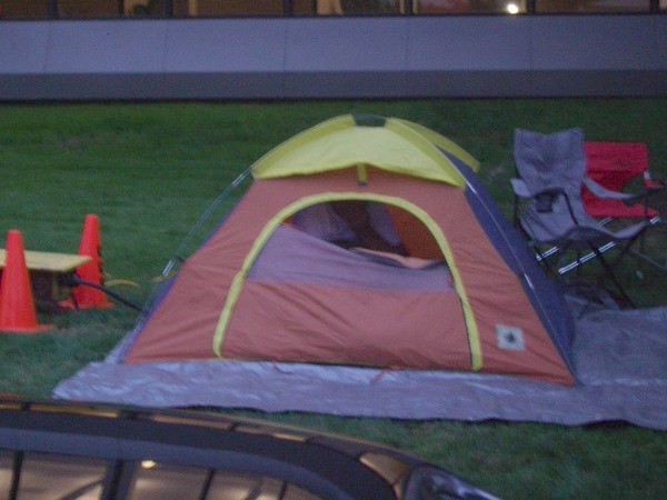 I see someone spent in the night in the MPM pup tent.