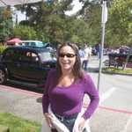 Long distance Facebooker Cindy Faust makes the scene.