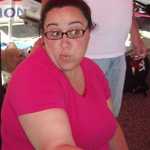 Jennifer works the Kissing booth today.