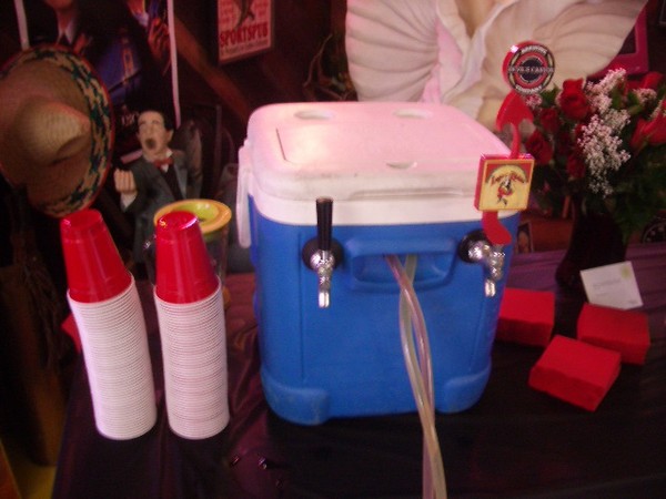 Today we have a full keg of Devil Canyon microbrew and a pony keg of Pomagrante hard cider.