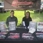 Tony and Nancy Bullock ran the Sparky's Hot Rod shop booth.