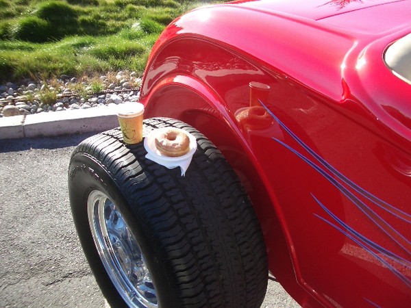 Hot Rods do more than just look good and go fast. They also make great tables!!