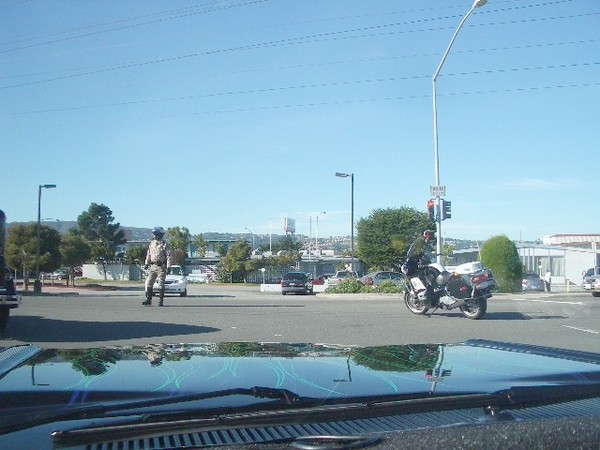 The CHP was nice enough to close HWY 101 for a few minutes and all of us drove straight down in style!