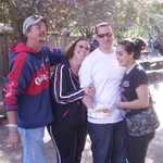 The Sharpe family stops by to have lunch with us.
