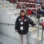 Our favorite usher Joann shows us to our seats.