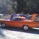 Norm stops to help out one of the Mopar Alley members who broke down.