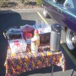 Coffee, donuts, redvines, and seaweed what more could you want??