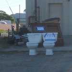 Woo Hooo free his and her toilets!
