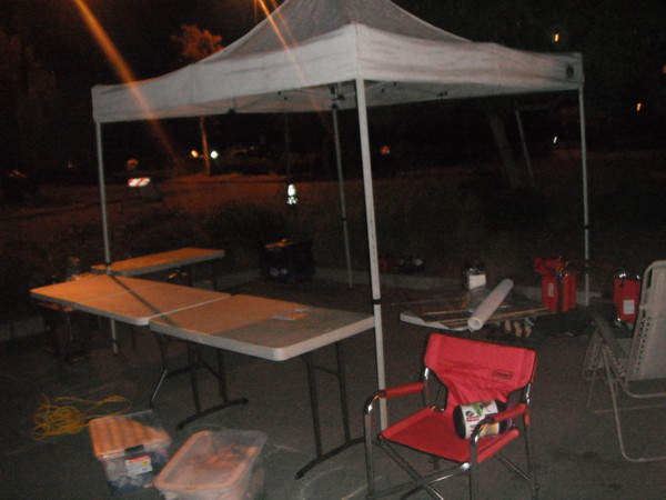 0600 hours and we are almost all set up!