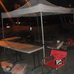 0600 hours and we are almost all set up!