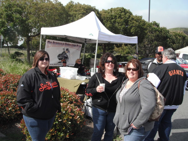 The Bortoli family come by to visit the MPM tent.