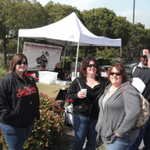 The Bortoli family come by to visit the MPM tent.