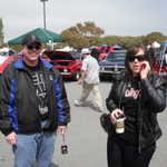 Dan aka Big D on Moparts and his daughter come by to visit the MPM tent.