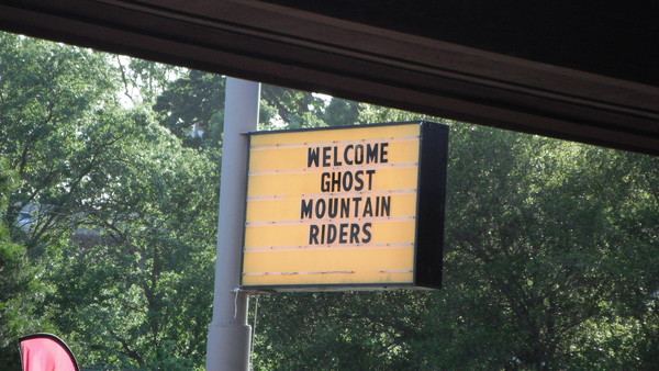We shared the hotel with the Ghost Mountain Riders MC club.