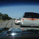 Sure let's just stop in the middle of the road! I'm sure no one behind us is in a hurry anyway.