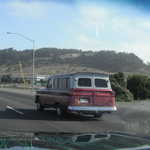 Heading to the show i see this cool panel wagon.