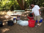 Our good buddy and new Vice President John helped us out with the load up!