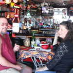 The Minetree's from Lebanon, Pa. stop by for lunch and to see the MPM clubhouse.