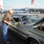 Jan pretties up her car.