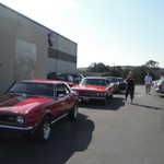 The cars are lined up and ready to go!