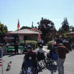 There a nice ceremony with some singing and speeches.
